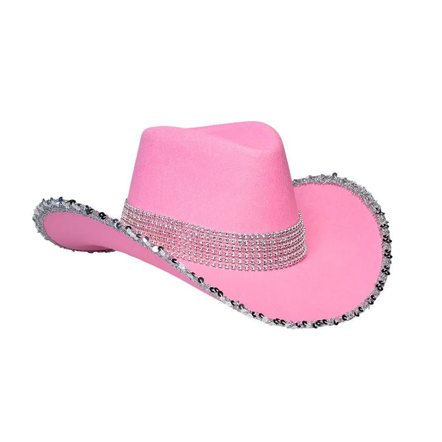 Roze Cowboyhoed Glitters van Boland koop je bij Partywinkel