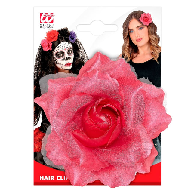 Roze Haarbloem van Widmann koop je bij Partywinkel