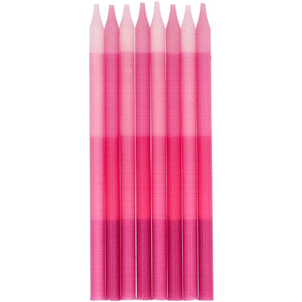 Roze Kaarsen 24st van Folat koop je bij Partywinkel