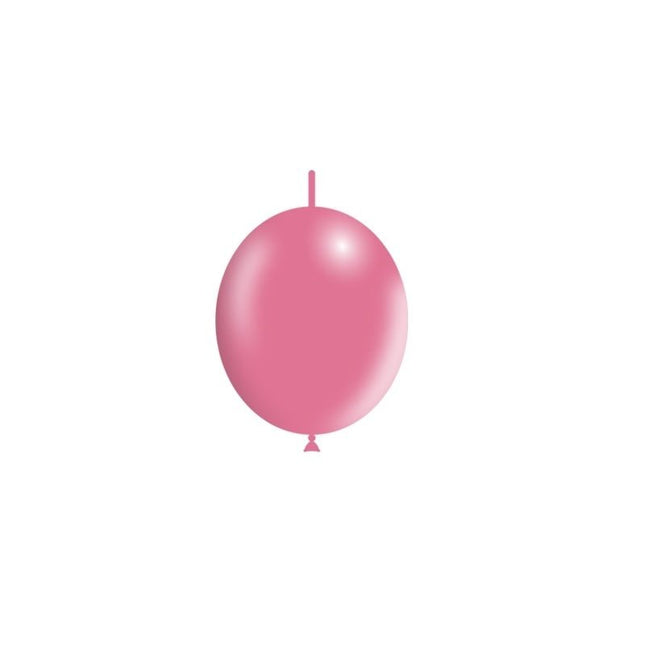 Roze Knoopballonnen 15cm 100st van Balloonia koop je bij Partywinkel