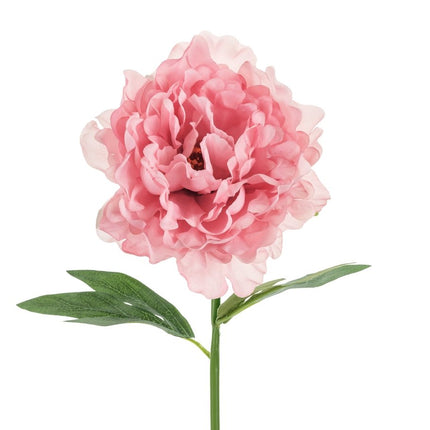 Roze Nep Bloem Pioenroos 35cm van Partydeco koop je bij Partywinkel