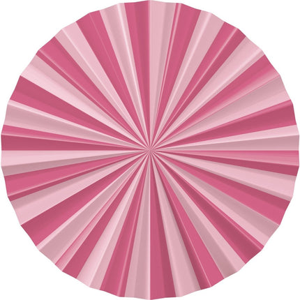 Roze Papieren Waaiers 35cm 3st van Folat koop je bij Partywinkel