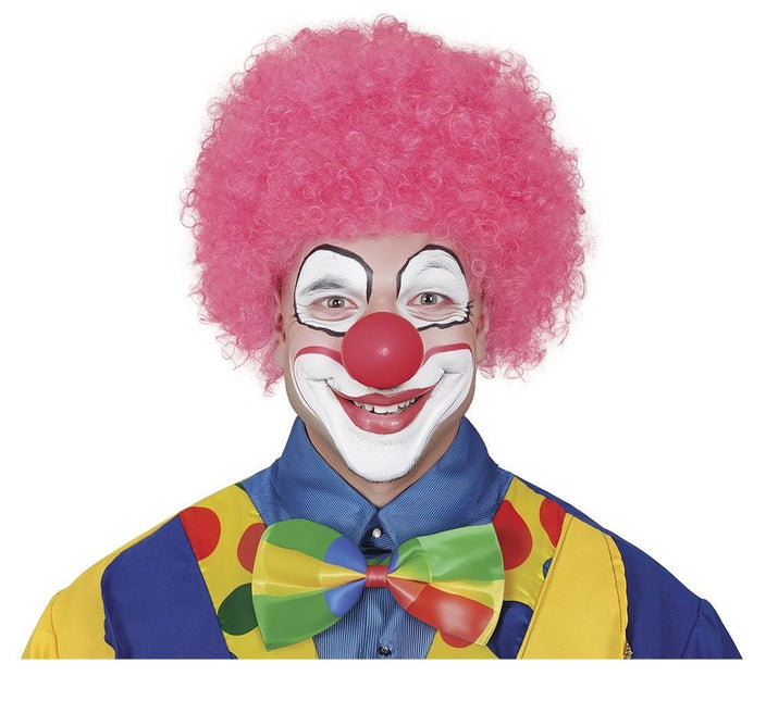 Roze Pruik Krullen van Fiestas Guirca koop je bij Partywinkel