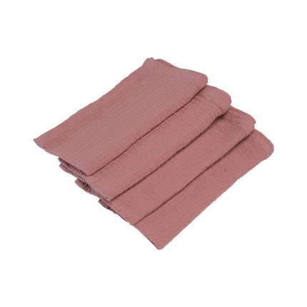 Roze Servetten Katoen 40cm 4st van CHAKS koop je bij Partywinkel