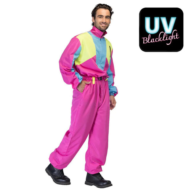 Roze Skipak Heren Uv Blacklight van Boland koop je bij Partywinkel