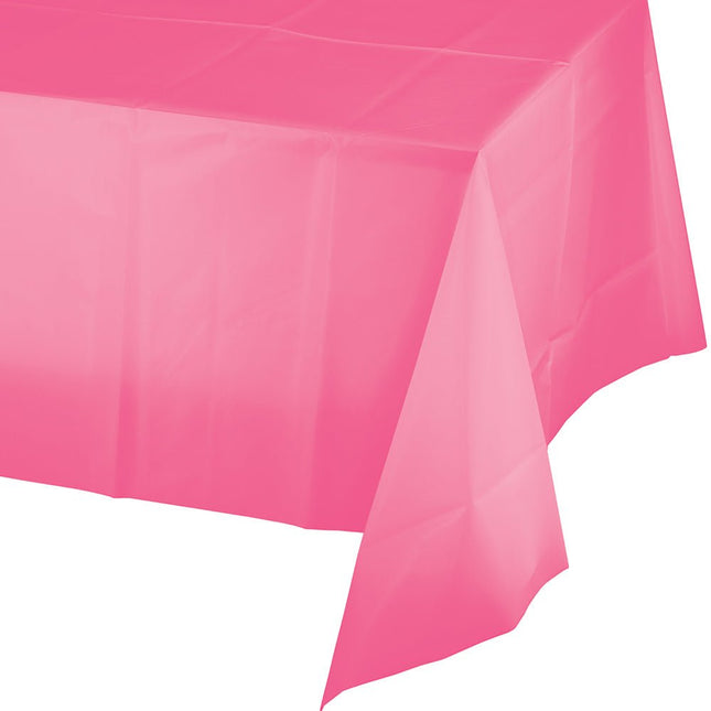 Roze Tafelkleed Plastic 2,74m van Creative Converting koop je bij Partywinkel