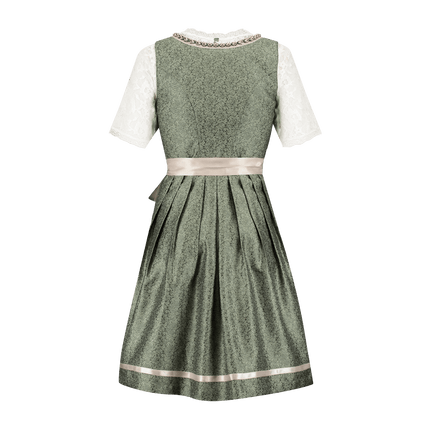 Roze Wit Creme Dirndl Jurk Oktoberfest Dames Jaquard Grijs van Haus Huberts koop je bij Partywinkel