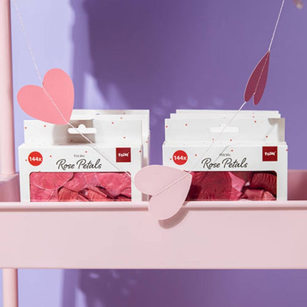 Roze Rozenblaadjes 144st van Folat koop je bij Partywinkel