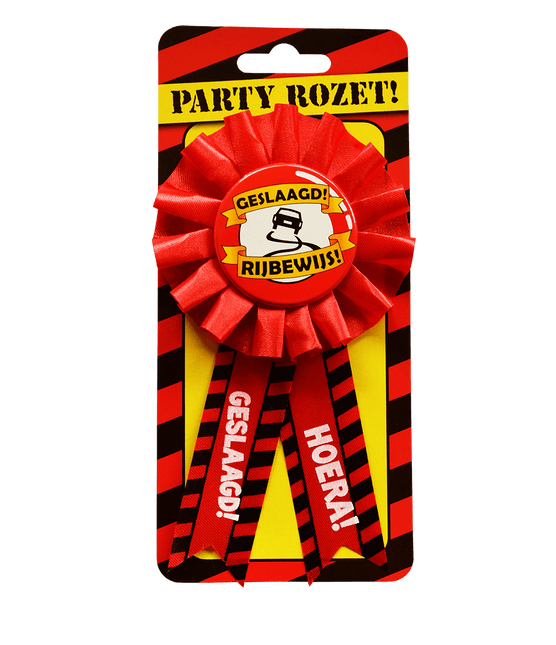 Rozet Geslaagd Rijbewijs van Paper Dreams koop je bij Partywinkel