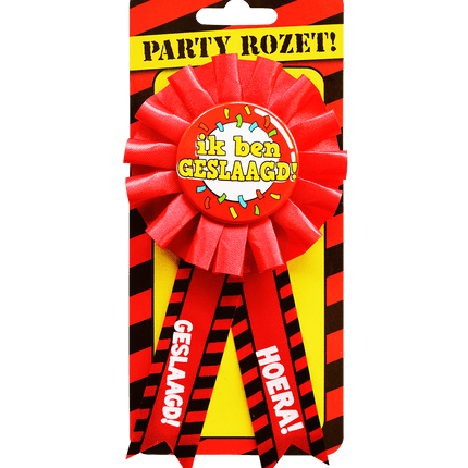 Rozet Ik Ben Geslaagd van Paper Dreams koop je bij Partywinkel