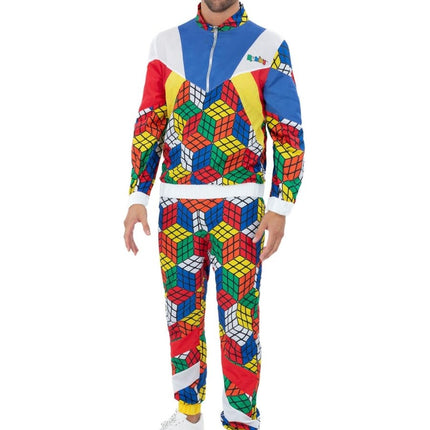 Rubik's Cube Trainingspak Heren van Smiffys koop je bij Partywinkel