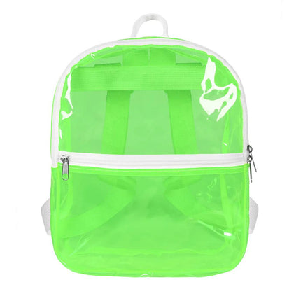 Rugzak Clarity neongroen (28 x 23 x 10 cm) van Boland koop je bij Partywinkel