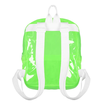 Rugzak Clarity neongroen (28 x 23 x 10 cm) van Boland koop je bij Partywinkel