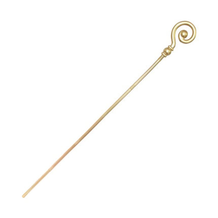 Sinterklaas-stav, guld, 1,85 m, 6 stk.