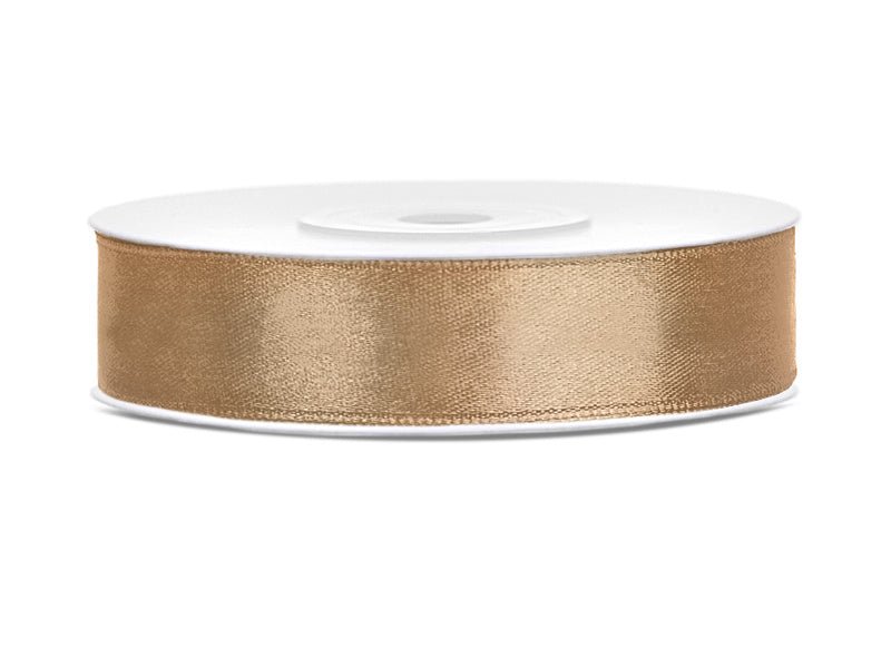 Satijn Lint Goud 12mm 25m van Partydeco koop je bij Partywinkel