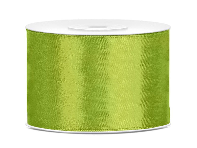 Satijn Lint Lime Groen 50mm 25m van Partydeco koop je bij Partywinkel