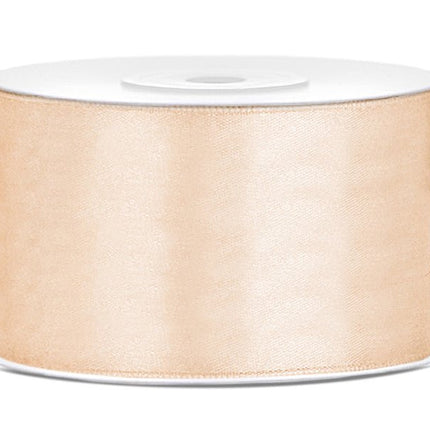Satijn Lint Vanille Creme 38mm 25m van Partydeco koop je bij Partywinkel