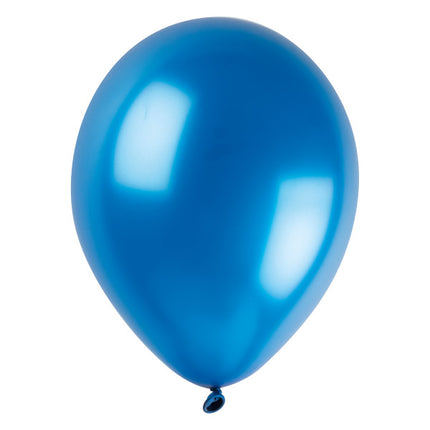 Blå perleballoner, 30 cm, 50 stk.