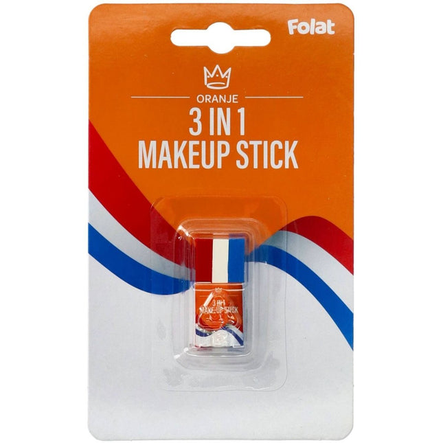 Schmink Stick Rood - Wit - Blauw van Folat koop je bij Partywinkel