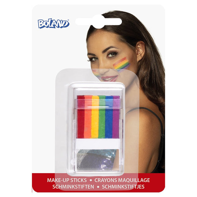 Schminkstift Regenboog Meerkleurig van Boland koop je bij Partywinkel
