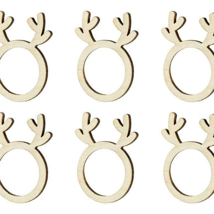 Servet Ringen 4cm 6st van Partydeco koop je bij Partywinkel