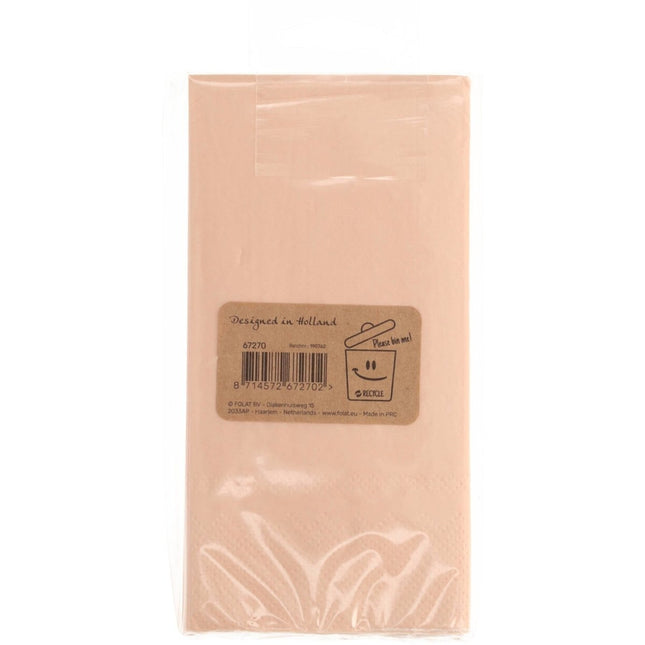 Servetten 70 Jaar Rose Goud 33cm 10st van Folat koop je bij Partywinkel