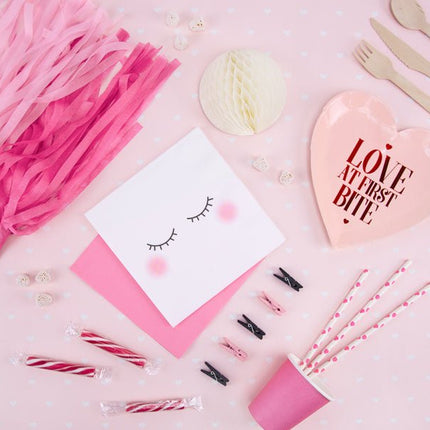 Servetten Gezichtje 33cm 20st van Partydeco koop je bij Partywinkel