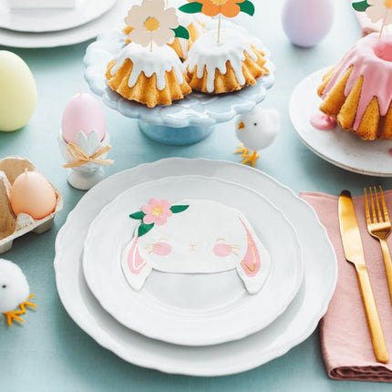 Servetten Konijn 14,5cm 20st van Partydeco koop je bij Partywinkel