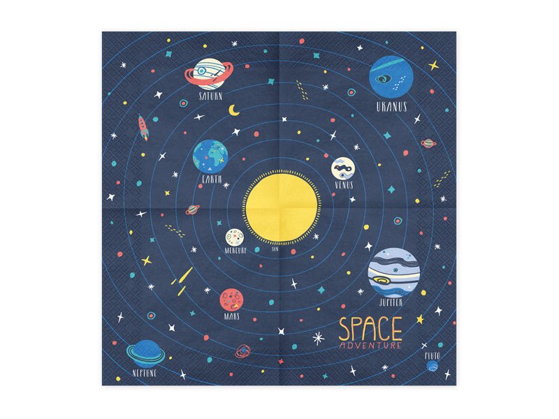 Servetten Space 33cm 20st van Partydeco koop je bij Partywinkel