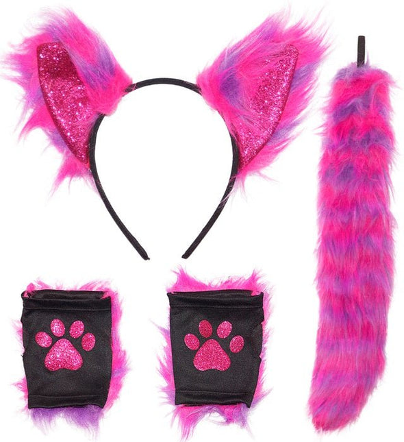 Set Cosplay Kat Neon Roze van Widmann koop je bij Partywinkel