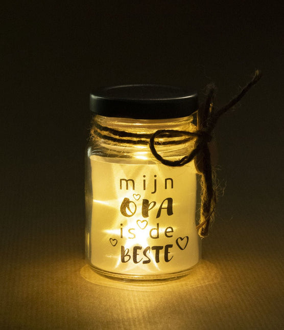 Sfeerlampje Klein Opa 14cm van Paper Dreams koop je bij Partywinkel