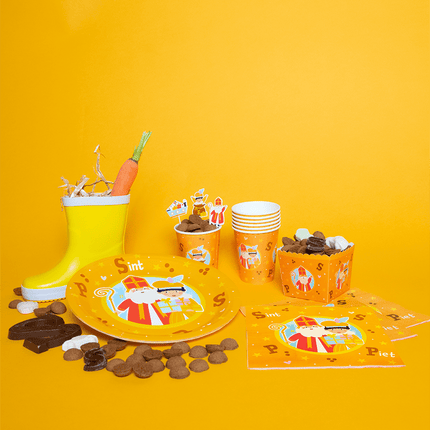 Sinterklaas Borden 22,6cm 8st van Paper Dreams koop je bij Partywinkel