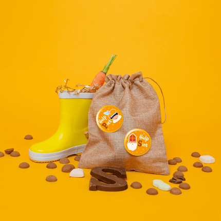 Sinterklaas Button Hulp Piet 5,5cm van Paper Dreams koop je bij Partywinkel