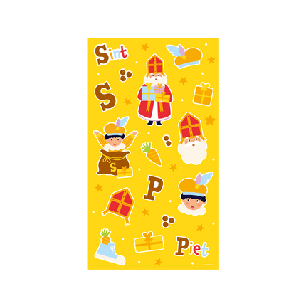 Sinterklaas Stickervellen 4st van Paper Dreams koop je bij Partywinkel