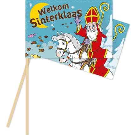 Sinterklaas Zwaaivlaggetjes 10st van WeFiesta koop je bij Partywinkel