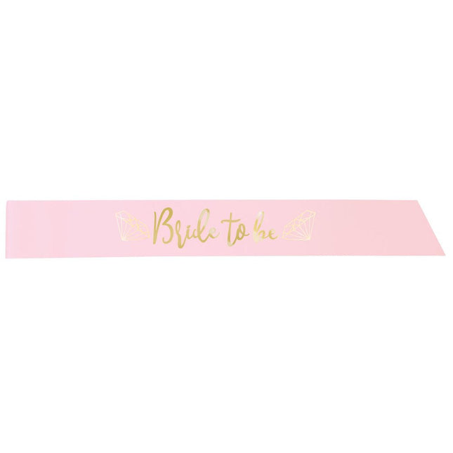 Sjerp Bride To Be Roze 84cm van Unique koop je bij Partywinkel