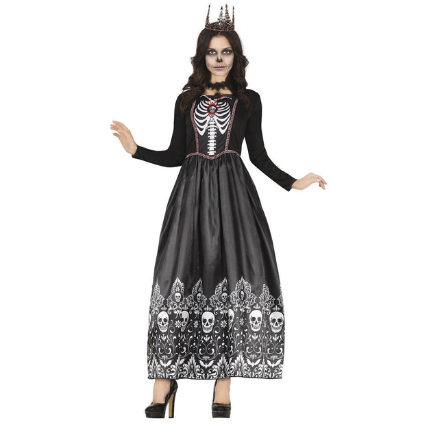 Skeleten Jurk Dames zwart van Fiestas Guirca koop je bij Partywinkel