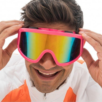Ski Bril Roze Goggles van CHAKS koop je bij Partywinkel