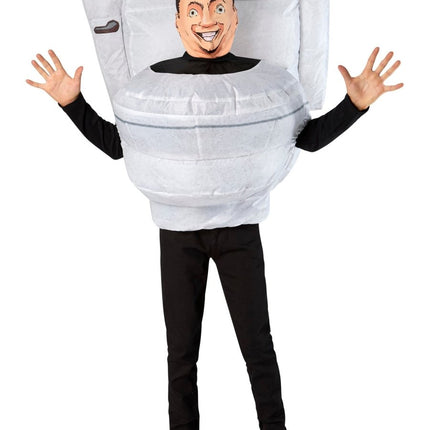 Skibidi Opblaasbaar Toilet Kostuum Kind van Rubies koop je bij Partywinkel