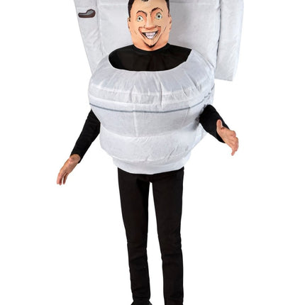 Skibidi Opblaasbaar Toilet Kostuum Kind van Rubies koop je bij Partywinkel