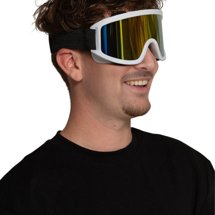 Skibril Wit van Partychimp koop je bij Partywinkel