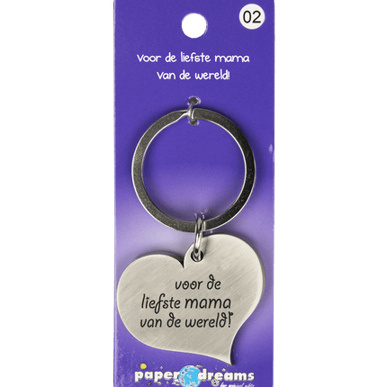 Sleutelhanger Mama 10cm van Paper Dreams koop je bij Partywinkel