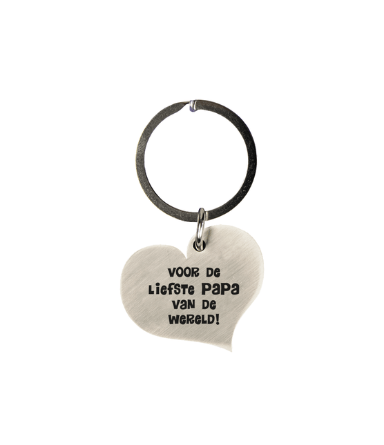 Sleutelhanger Papa 10cm van Paper Dreams koop je bij Partywinkel