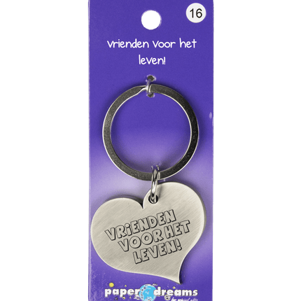 Sleutelhanger Vrienden 10cm van Paper Dreams koop je bij Partywinkel