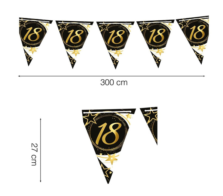 Slinger 18 Jaar Papier 3m van Fiestas Guirca koop je bij Partywinkel