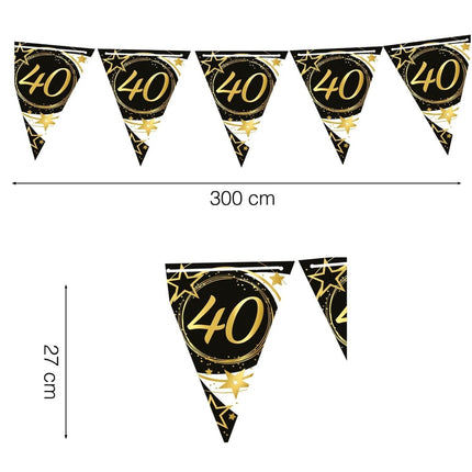 Slinger 40 Jaar Papier 3m van Fiestas Guirca koop je bij Partywinkel