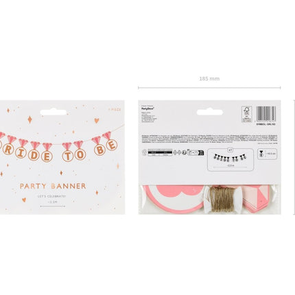 Slinger Bride To Be 2,5m van Partydeco koop je bij Partywinkel