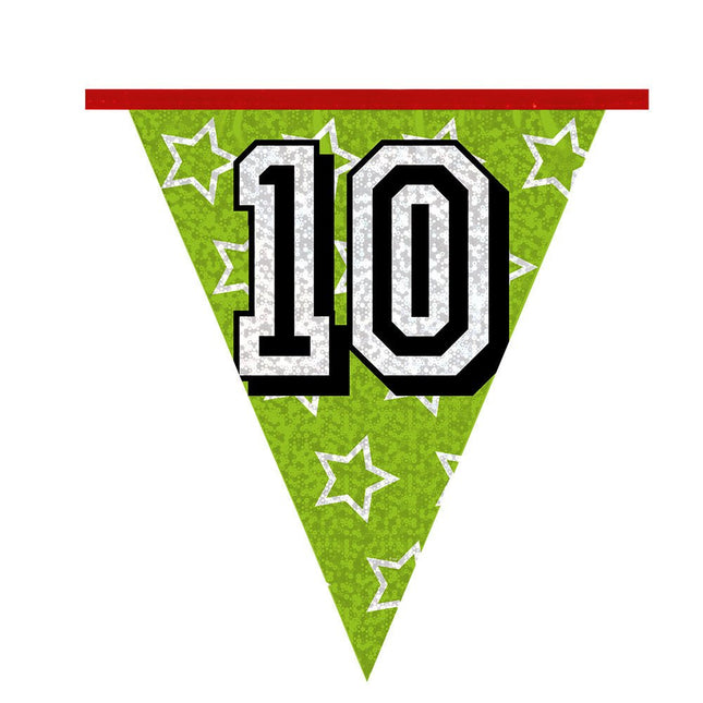 Slingers 10 Jaar Glitter 8m van Boland koop je bij Partywinkel