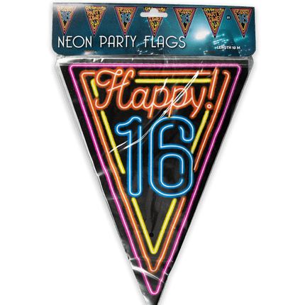 Slingers 16 Jaar Neon 10m van Paper Dreams koop je bij Partywinkel