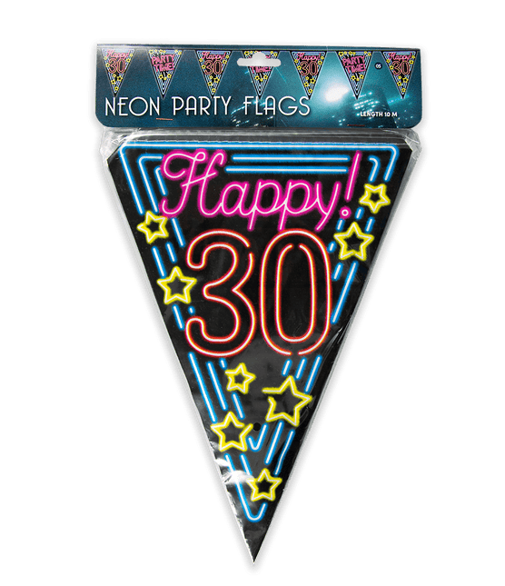 Slingers 30 Jaar Neon 10m van Paper Dreams koop je bij Partywinkel